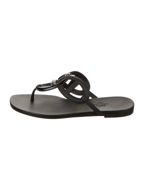 hermes rubber slides